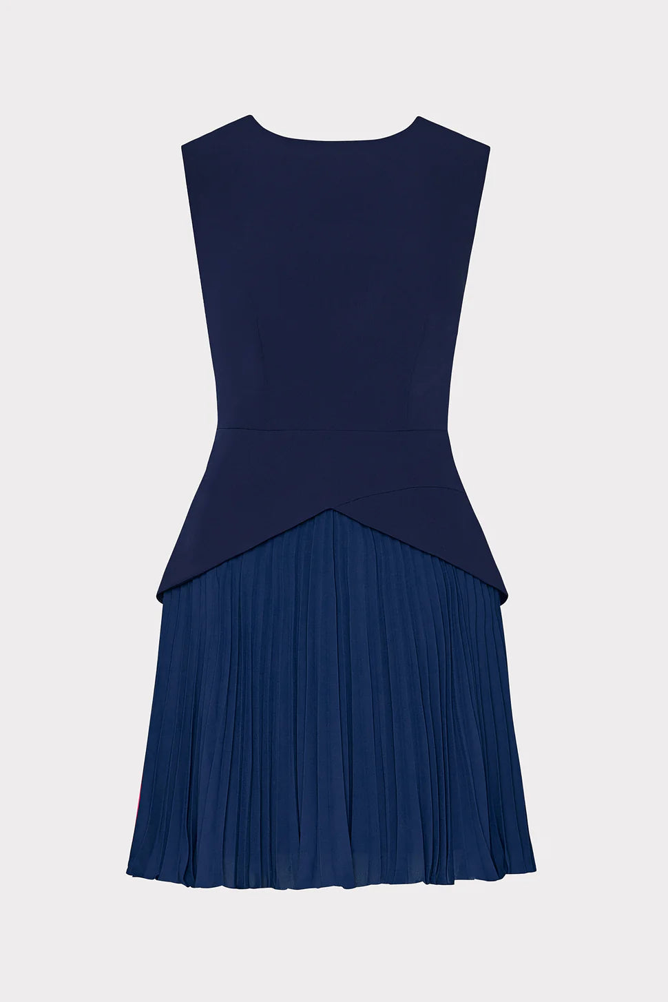 Milly - Haddy Pleated Mini Dress in Navy