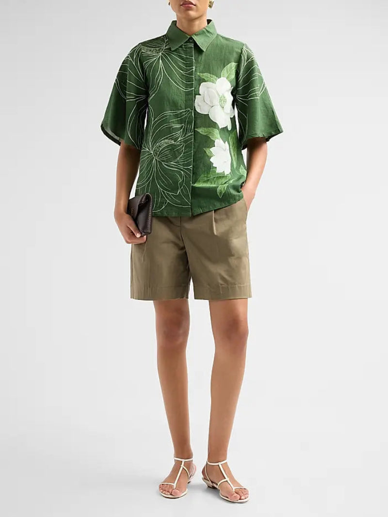 Verandah - Floral Bell Sleeve Shirt