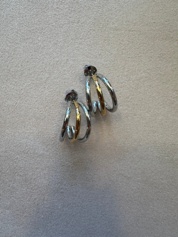 Xtraordinary Flair - Two Tone Triple Layer Hoops