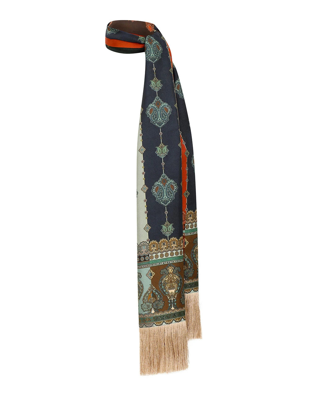 Zimmermann - Printed Silk Fringe Neck Scarf