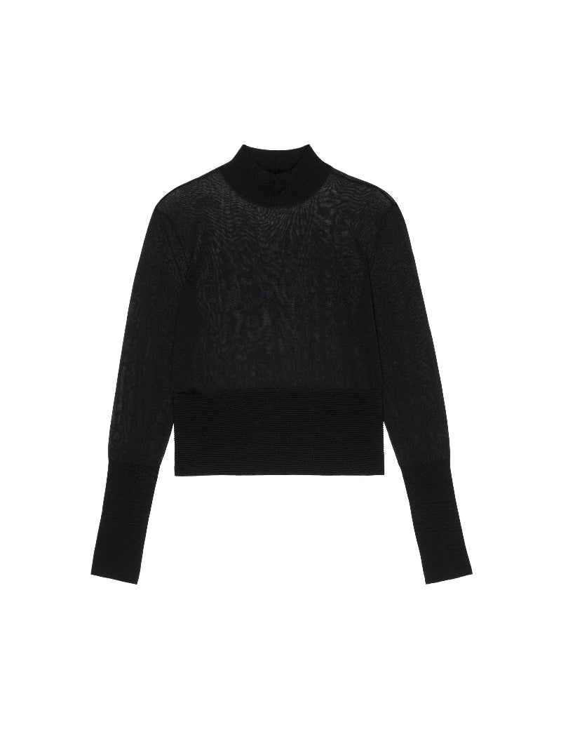 FRAME - The Sleek Sweater in Black