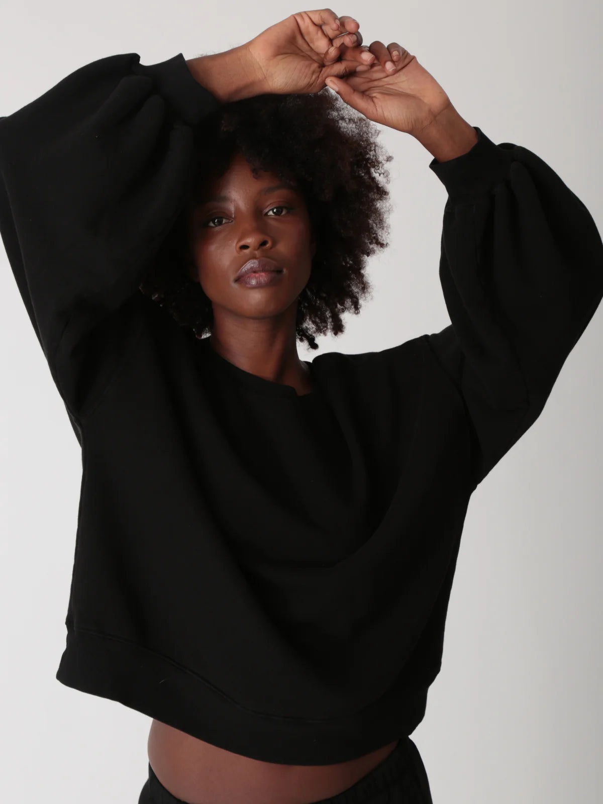 Electric & Rose - Balloon Sweatshirt in Onyx