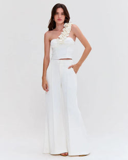PatBo - Merian Knit Pant in Off White