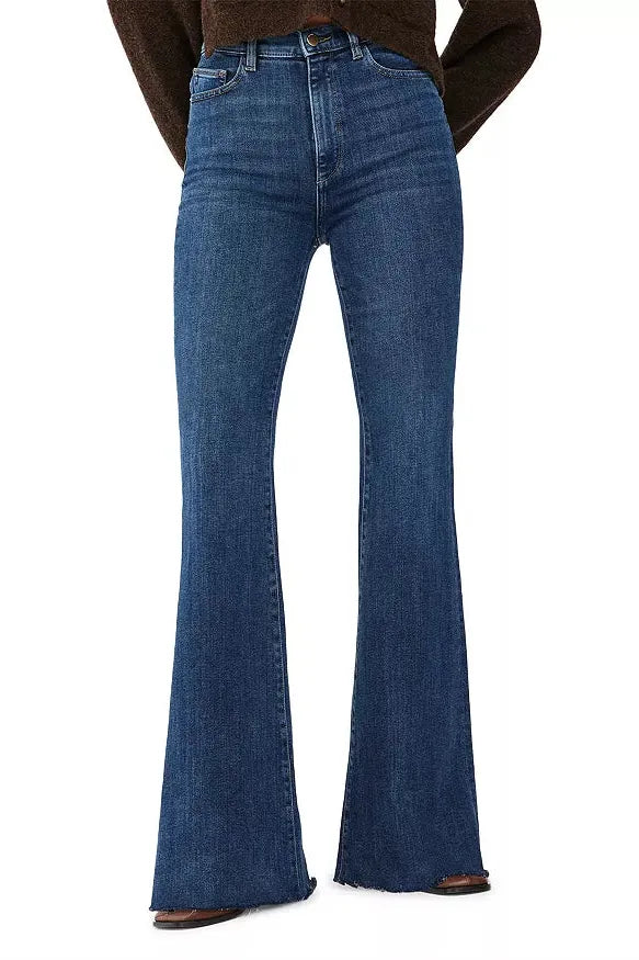 DL1961 - Rachel High Rise Flare Leg Jeans in Seacliff