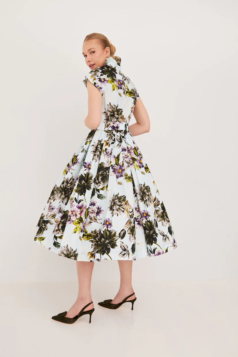 Cara Cara - Octavia Dress in Margaux Bloom Blue