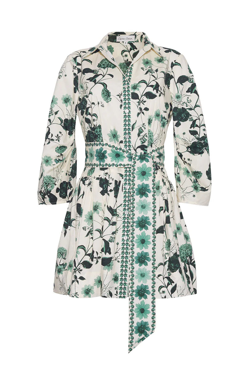 Cara Cara - Raya Mini Dress in Willa Egret