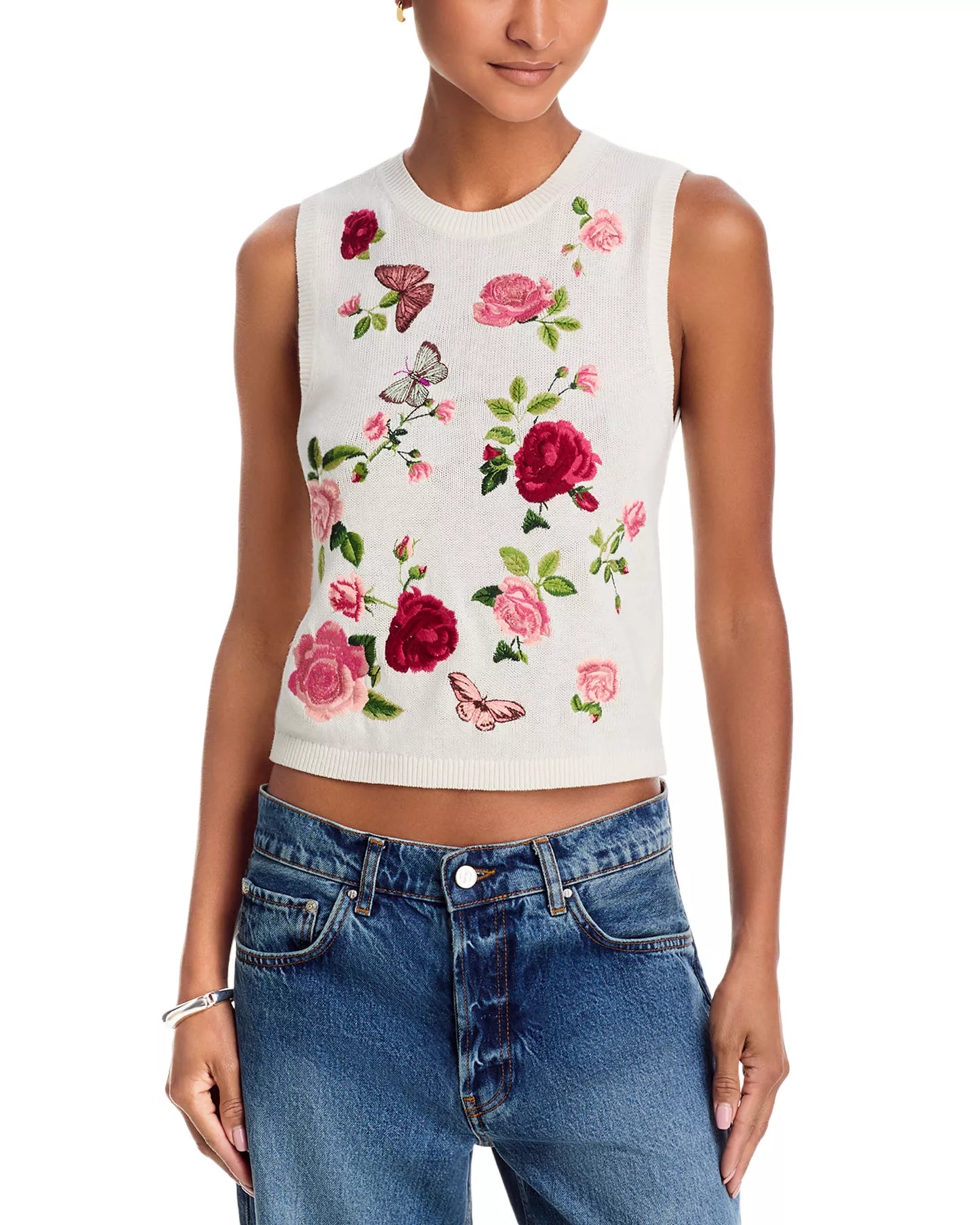 Alice + Olivia - Reva Shell Garden Gossip in Off White