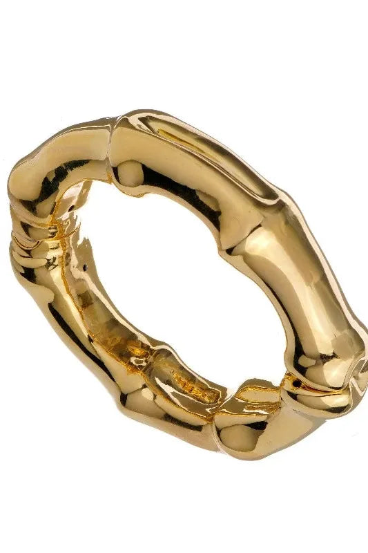 Nadia Gimenes - Bamboo Metal Bracelet in Gold