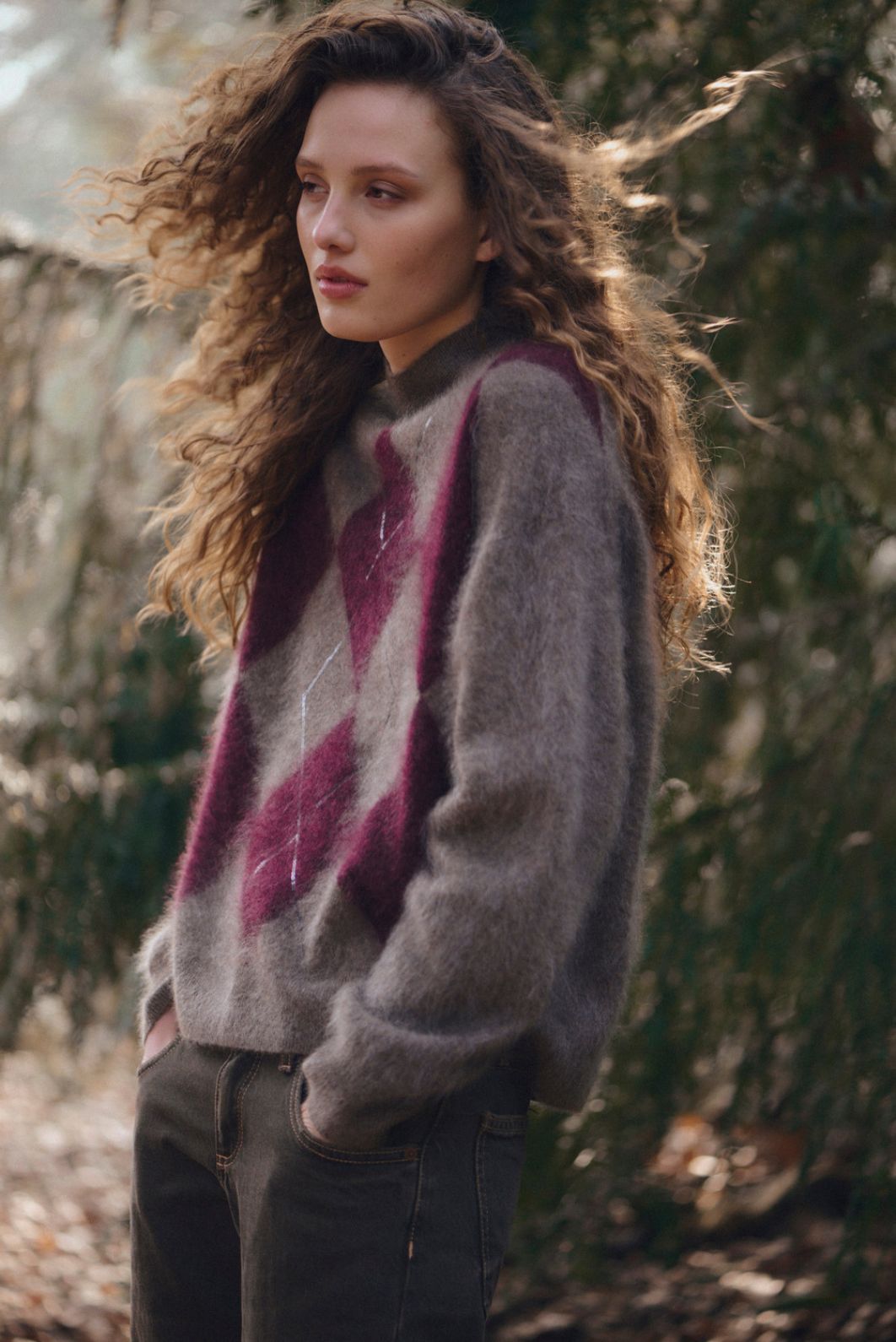 Repeat Cashmere - Pullover Rock in Burgundy