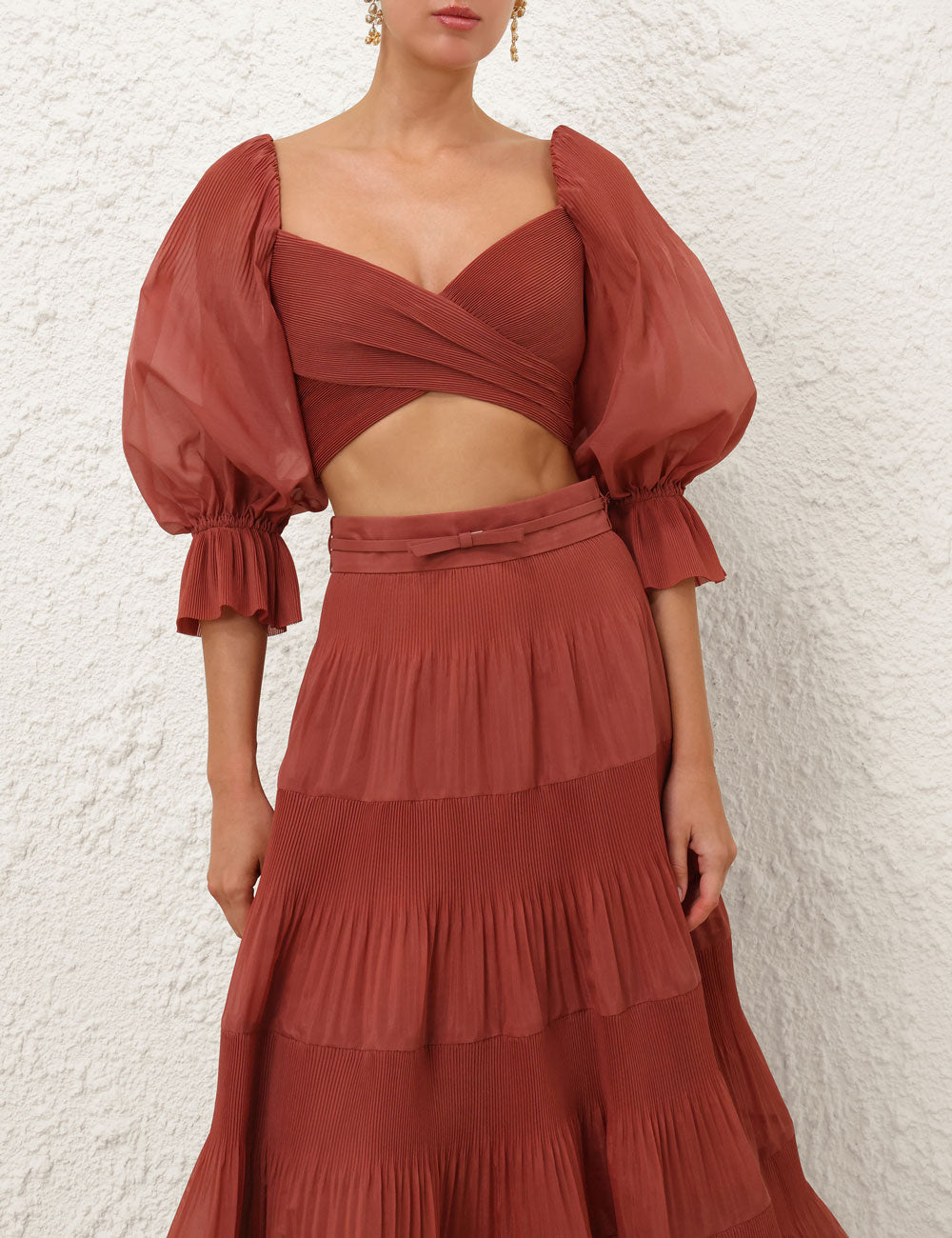 Zimmermann - Pleated Bodice in Blush Rose