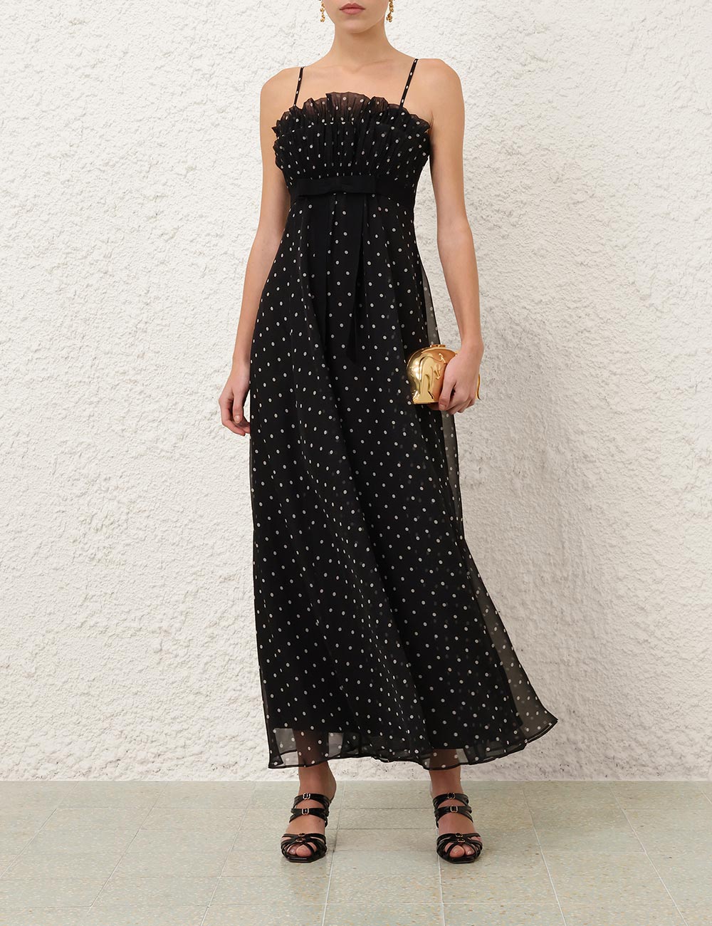 Zimmermann - Frill Pleated Midi Dress