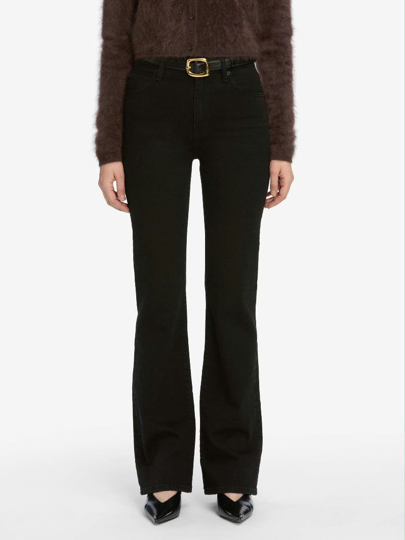 FRAME - The Organic Buckle Belt in Black