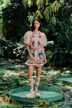FARM Rio - The Dream Garden Pink Mini Dress