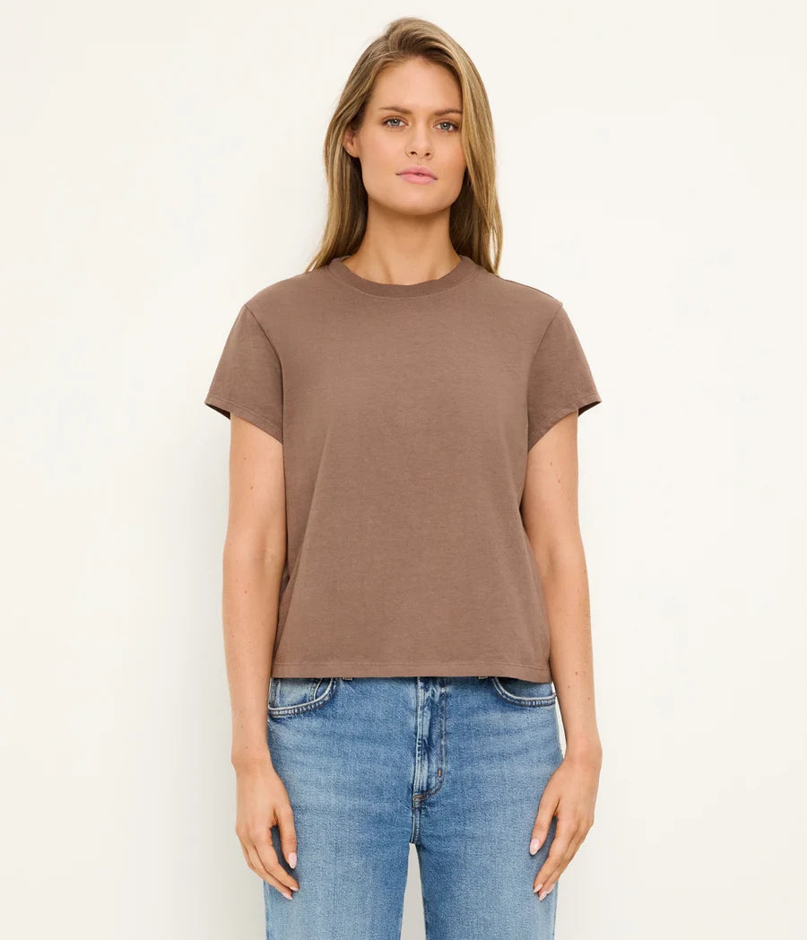 Michael Stars - Solene Crewneck Tee in Quicksand