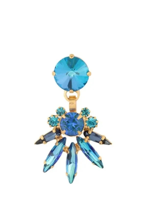 Elizabeth Cole - Evette Earrings in Bermuda Blue