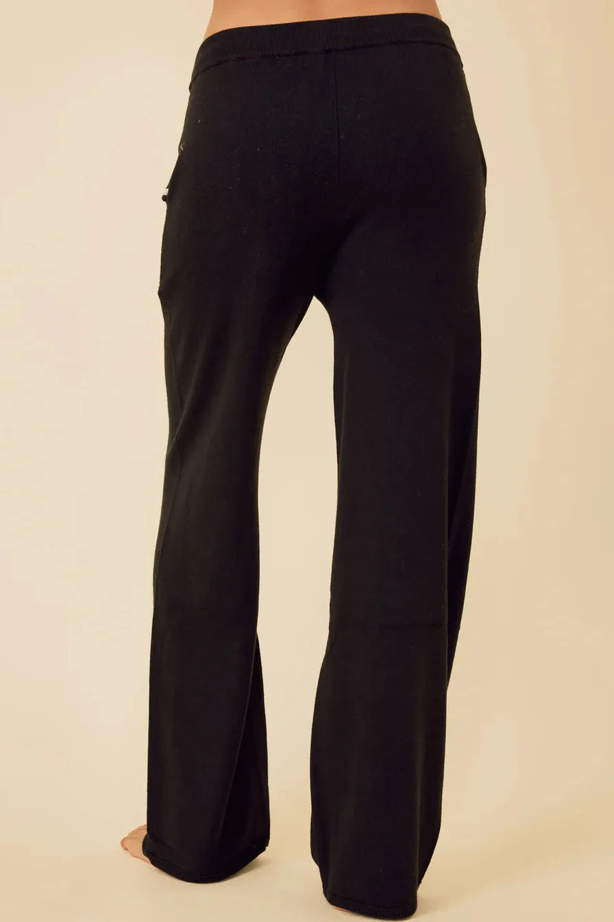 One Grey Day - Bianca Cropped Pant in Black Viva O Sol