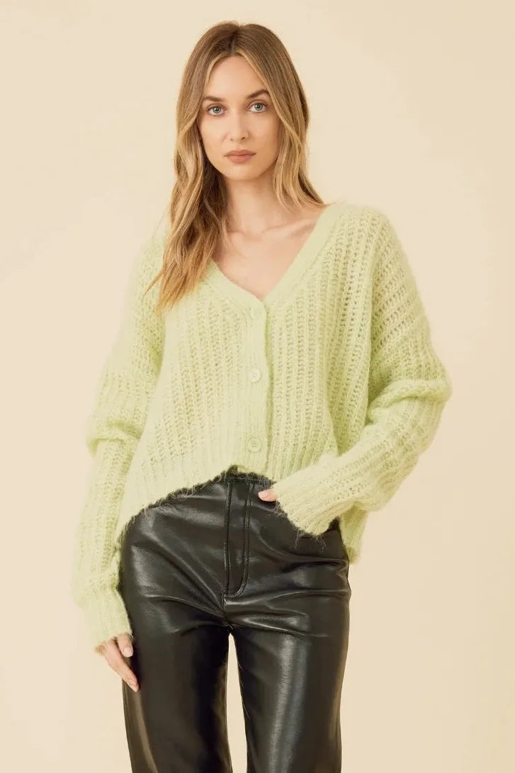 One Grey Day - Griffin Cardigan in Pixie