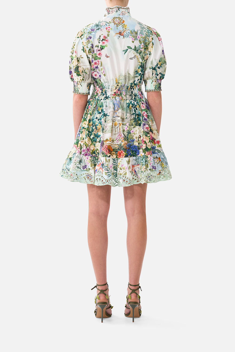SHORT DRESS WITH SHIRRED WAIST