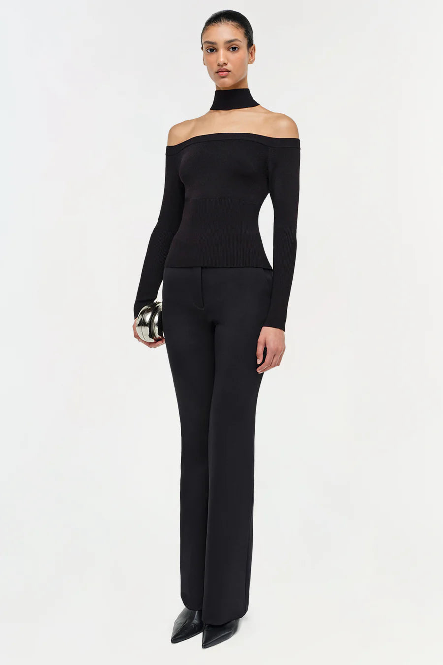 SIMKHAI - Lila Off Shoulder Top in Black