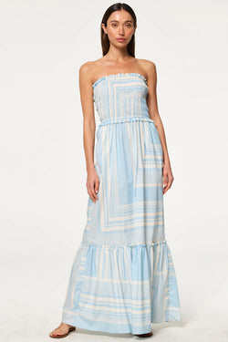 Misa Los Angeles - Sanya Dress in Linear Geo