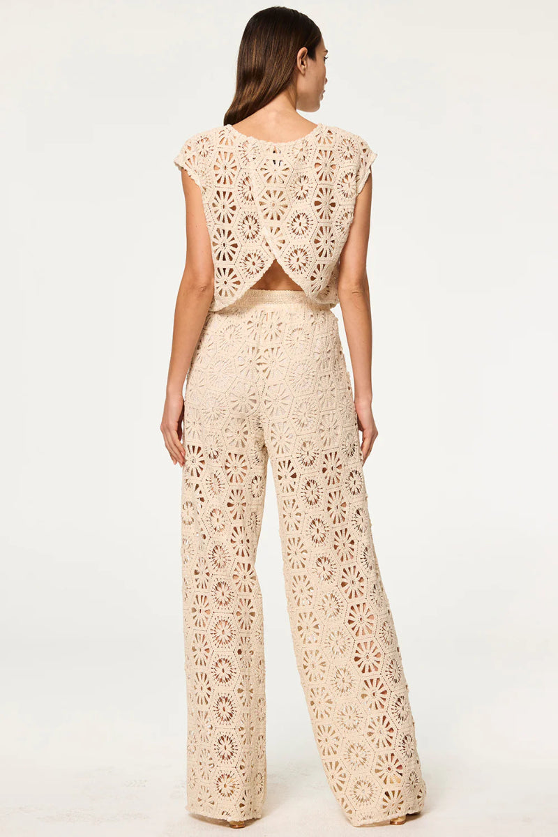 Misa Los Angeles - Terra Pant in Cotton Crochet