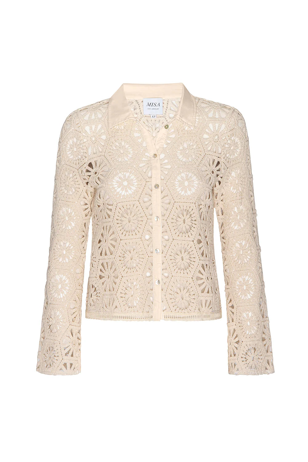 Misa Los Angeles - Fleur Top in Cotton Crochet