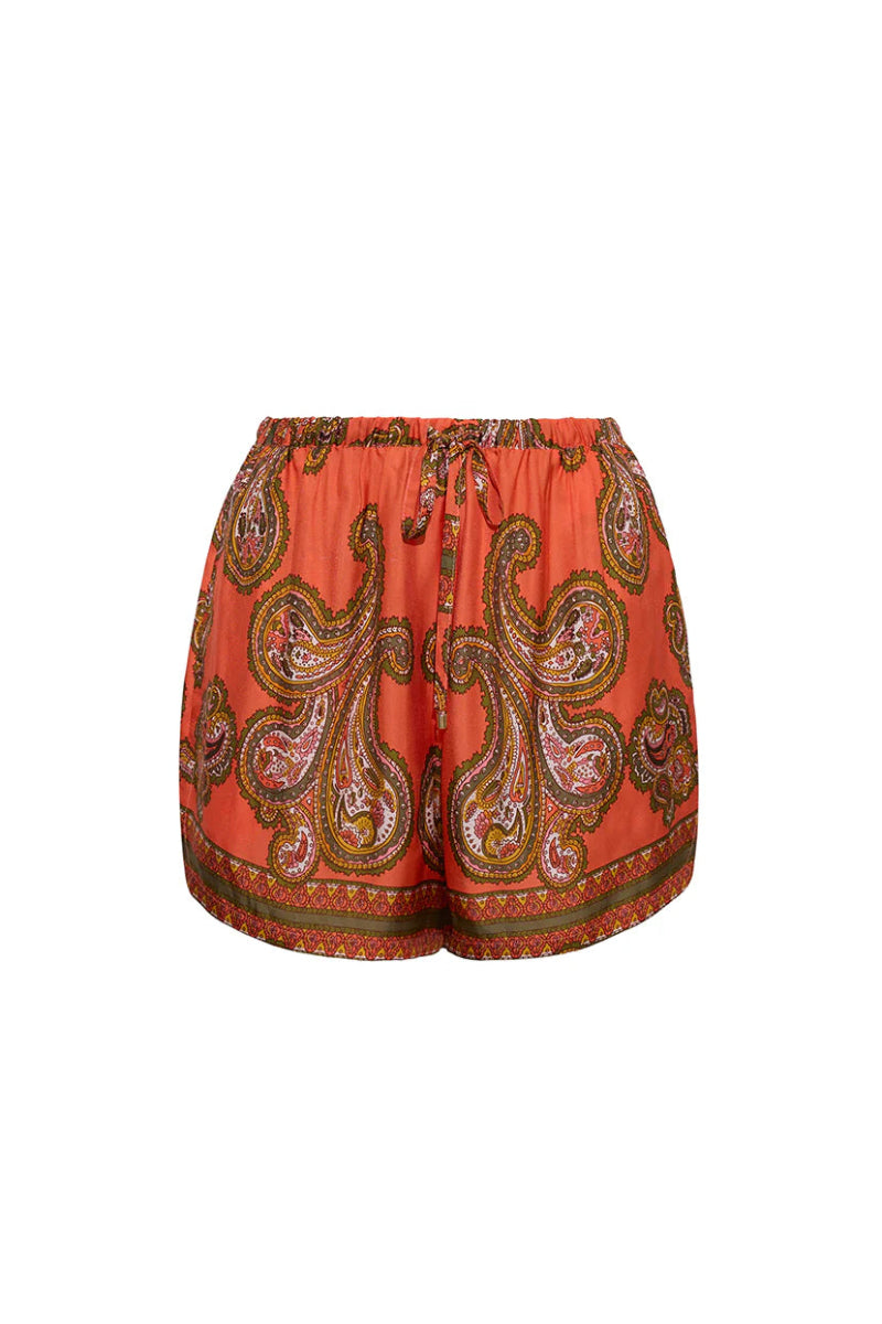 Cara Cara - Girona Short in Sierra Paisley Orange