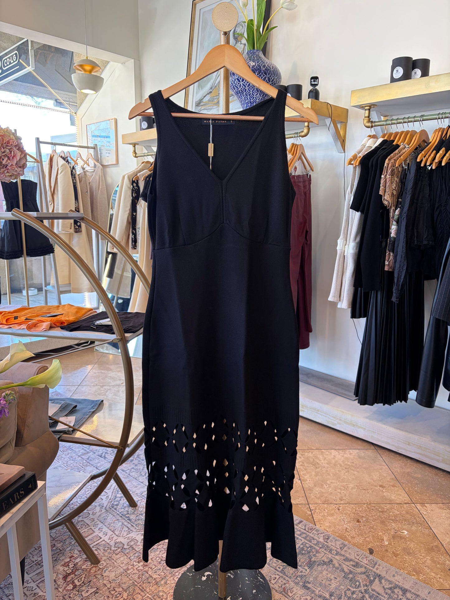 Maria Pavan - Azalea Long Dress in Black