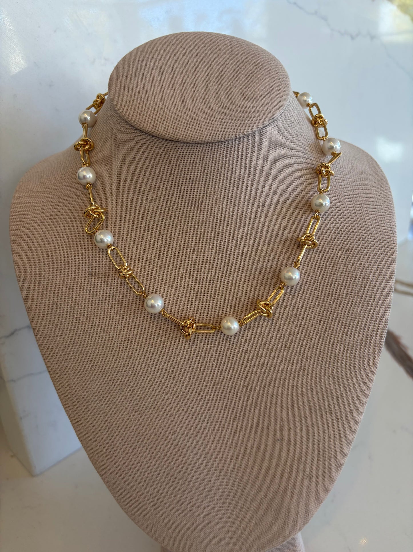 Cristina Sabatini - Amelia Pearl Link Necklace