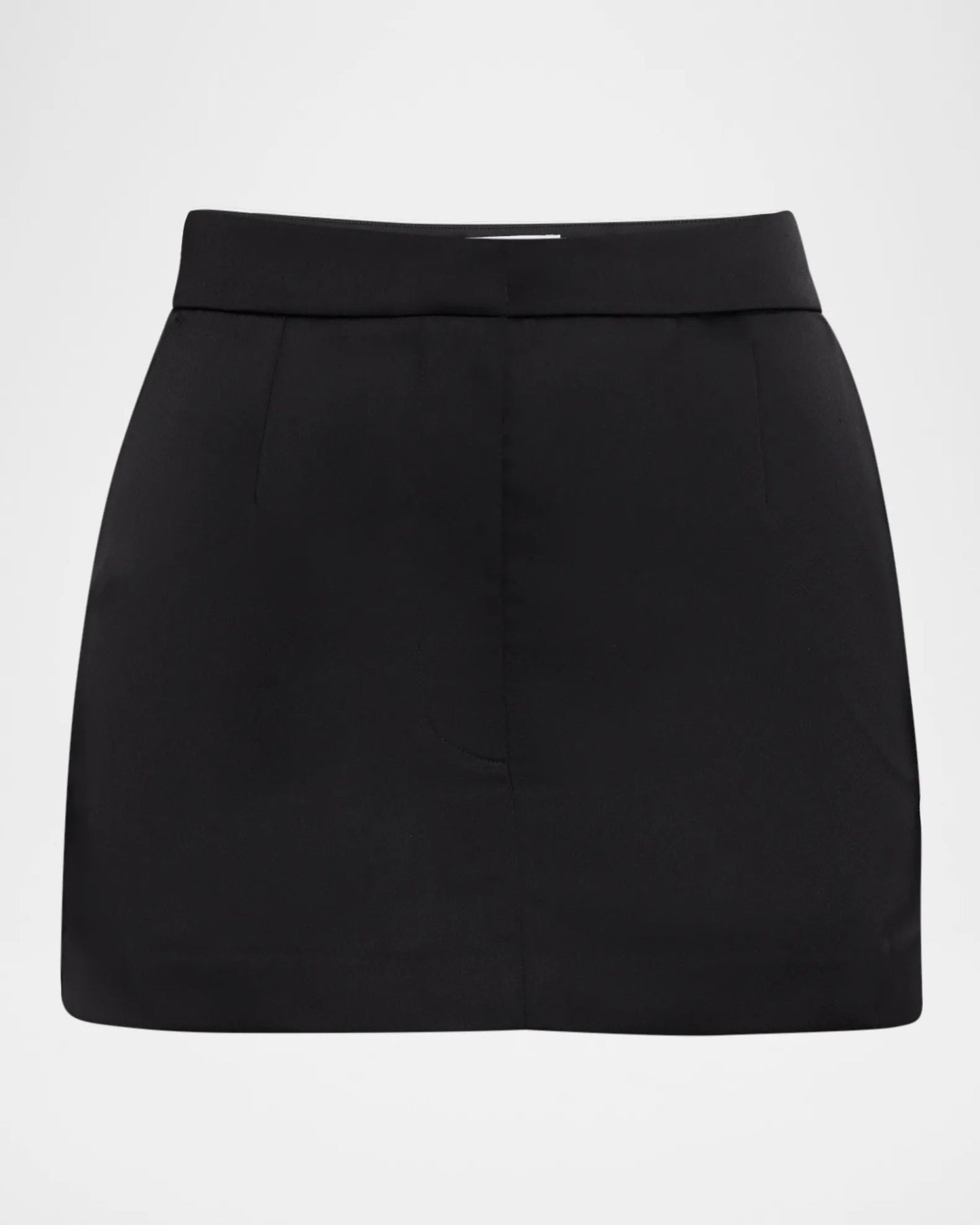 Sans Faff - Satin Margot Mini Lined Skirt in Black