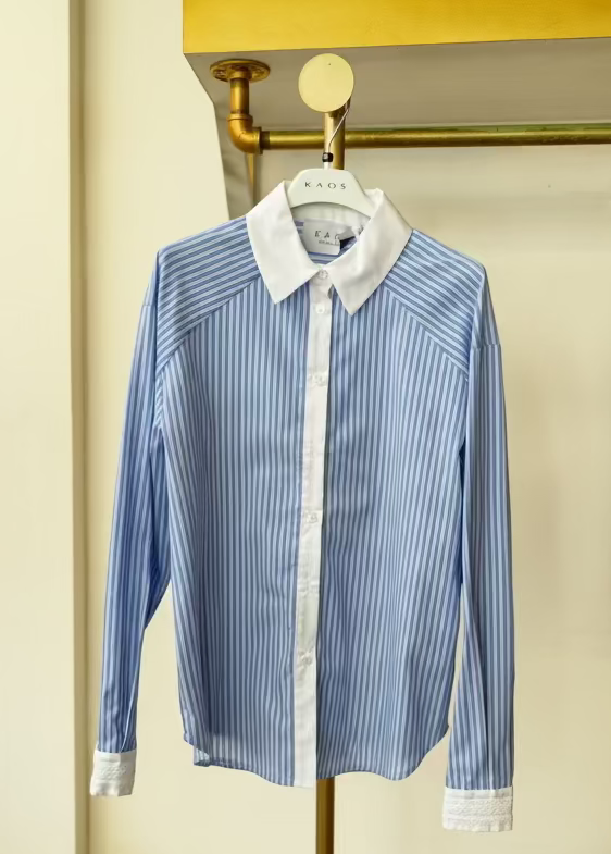 KAOS - Camicia Donna Azzurro Shirt