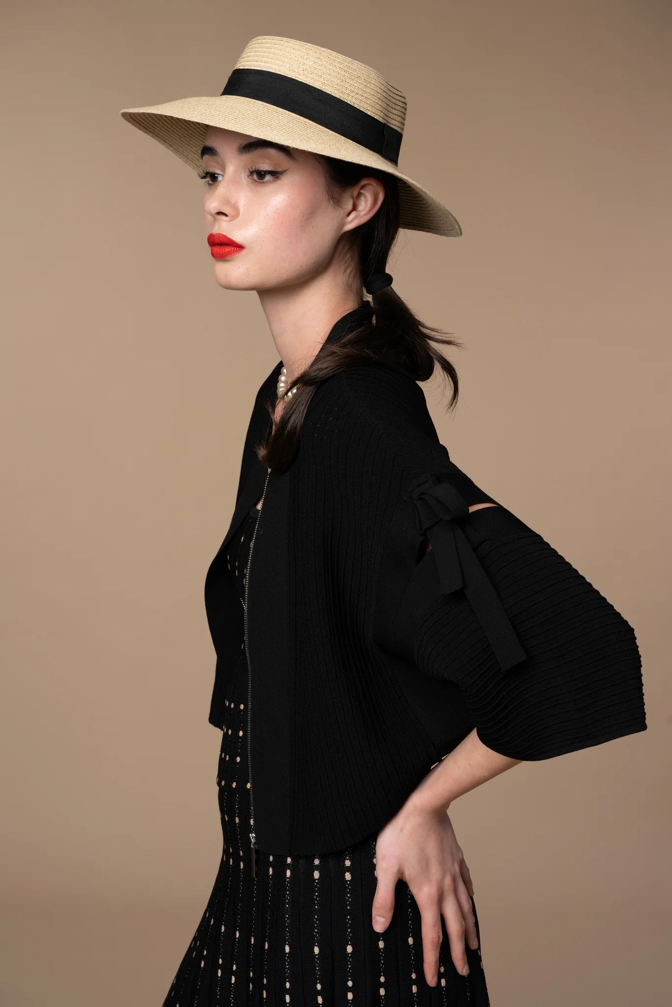 Diana Moya - Jackie Kimono Jacket in Black