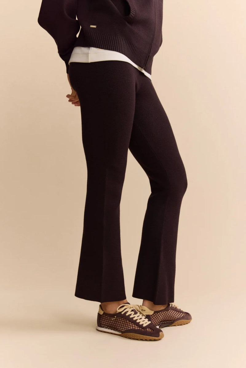 Lune - Olly Kick Flared Pants in Espresso