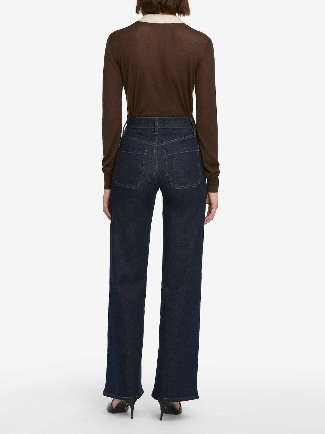 FRAME - Le Slim Palazzo Modernist Pocket in Rinse
