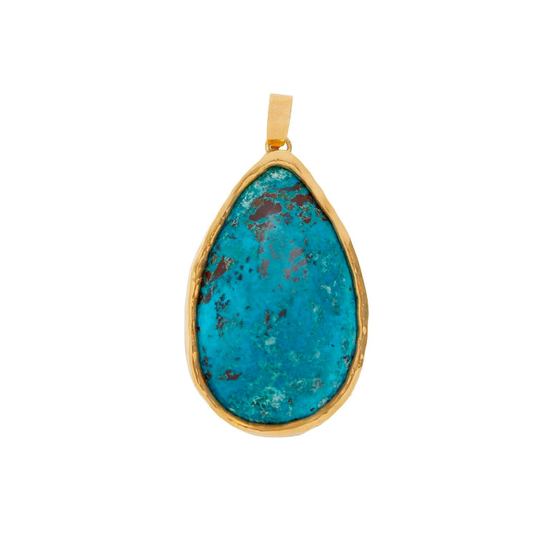 Lisa Smith - Chrysocolla Tear Drop Pendant