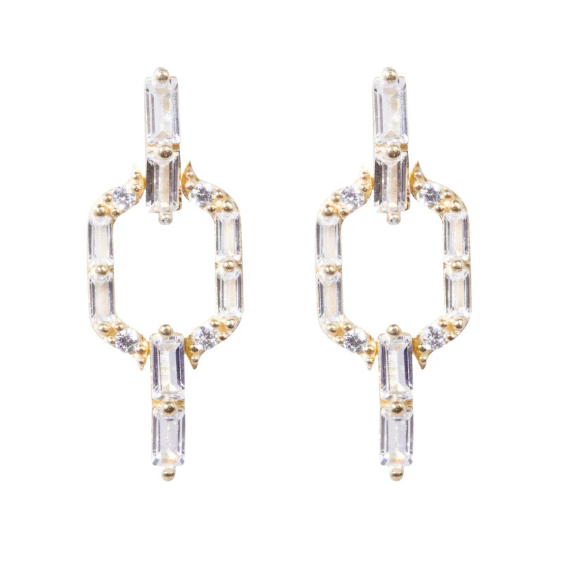 Nickho Rey - Liam Earrings in Gold White