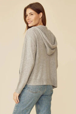 One Grey Day - Colorado Cashmere Hoodie in Heather Grey Viva O Sol