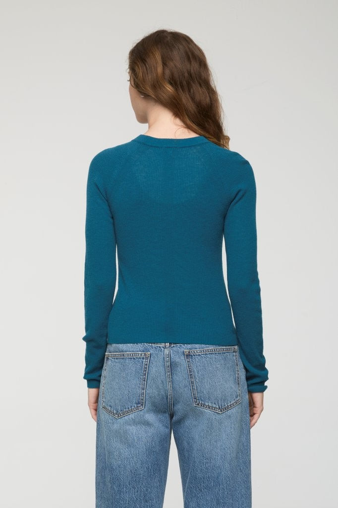JUNO MERINO BLEND FEATHERWEIGHT SWEATER