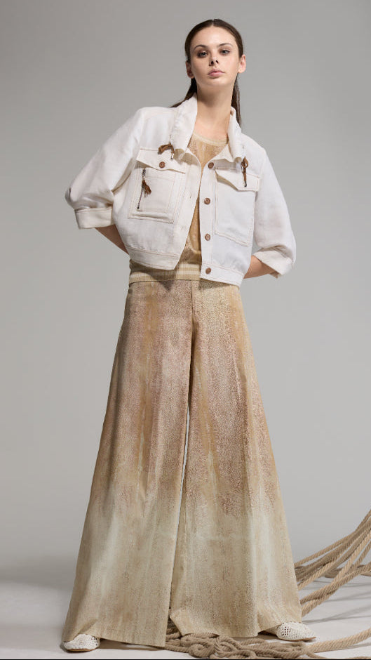Tricot Chic - Luz Oro Palazzo Pants
