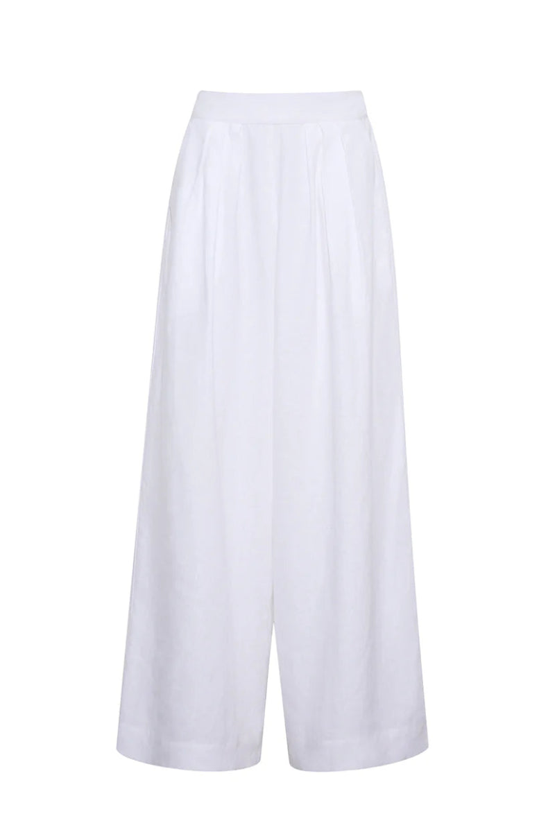 Cara Cara - Palazzo Pant in White