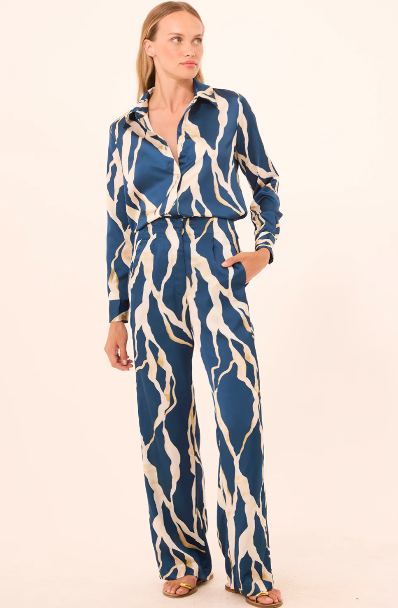 Misa Los Angeles - Rita Pant in Vertical Abstract