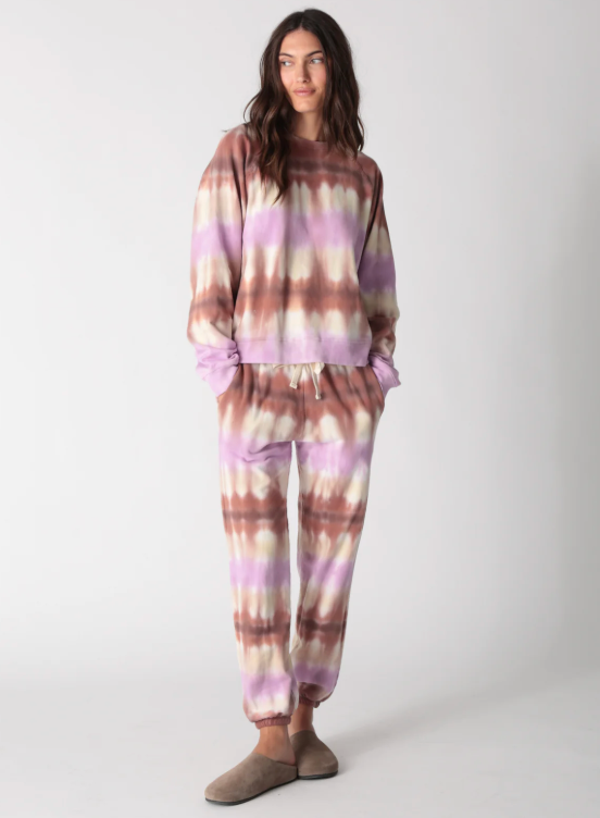 Electric and Rose - Ronan Sweatshirt Fade in Lavender/Sepia