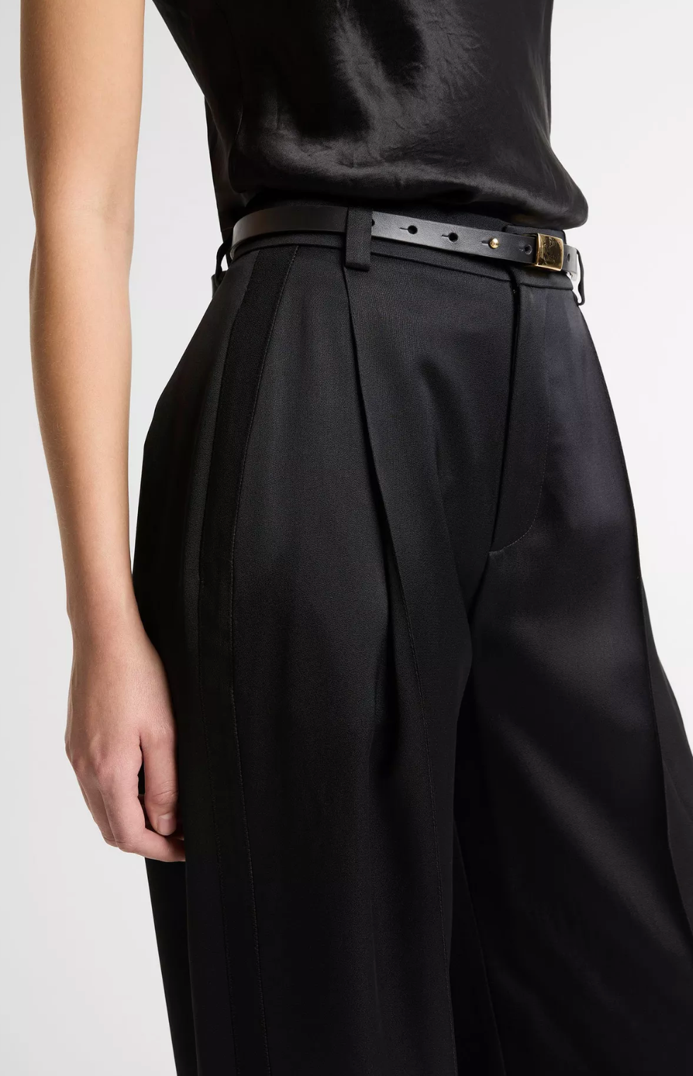 Vince. - High Waist Satin Trouser