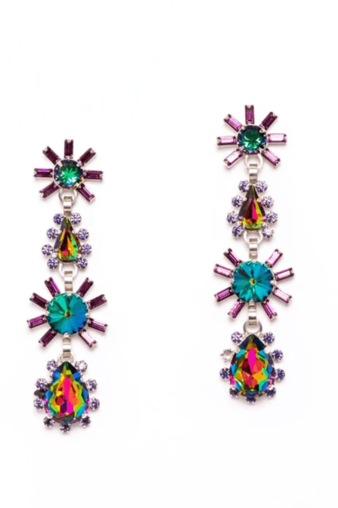 Elizabeth Cole - Lila Earrings in Purple
