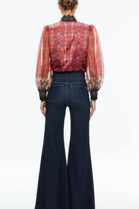 alice + olivia - Bettina Blouson Sleeve Top