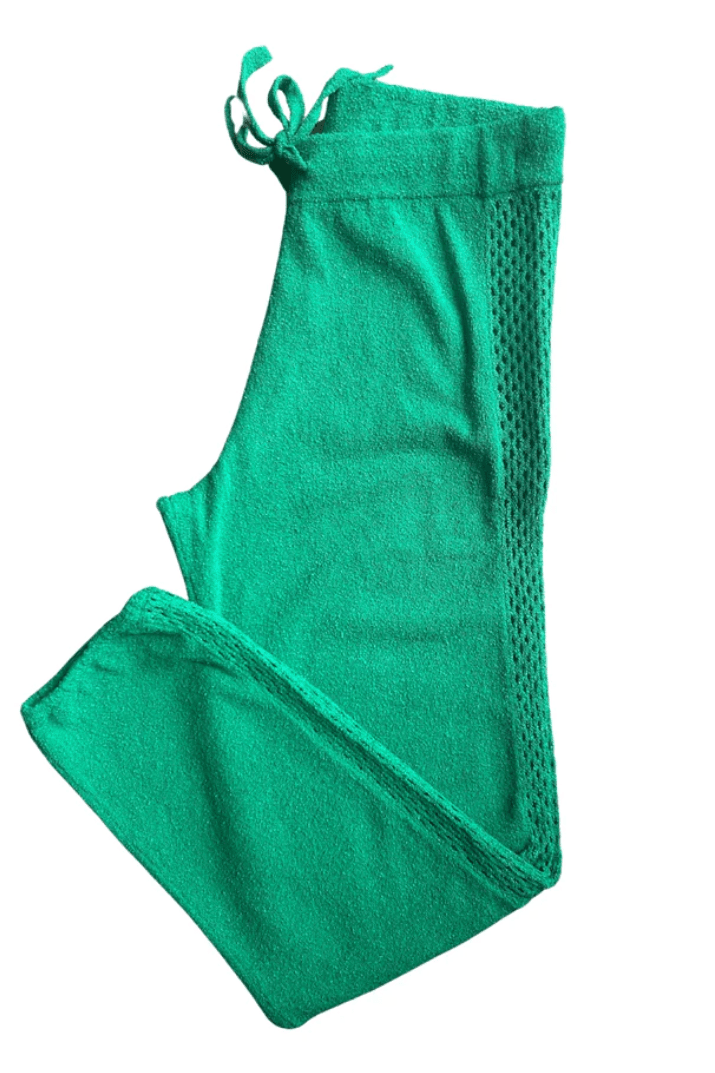 MONROW - Boucle Knit Vintage Sweat in Parsley