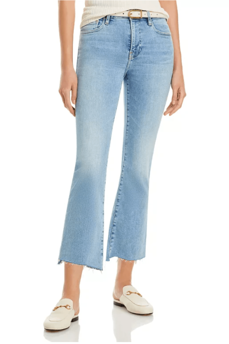 Frame - Le Crop Mini Boot Step Fray in Colorado Viva O Sol