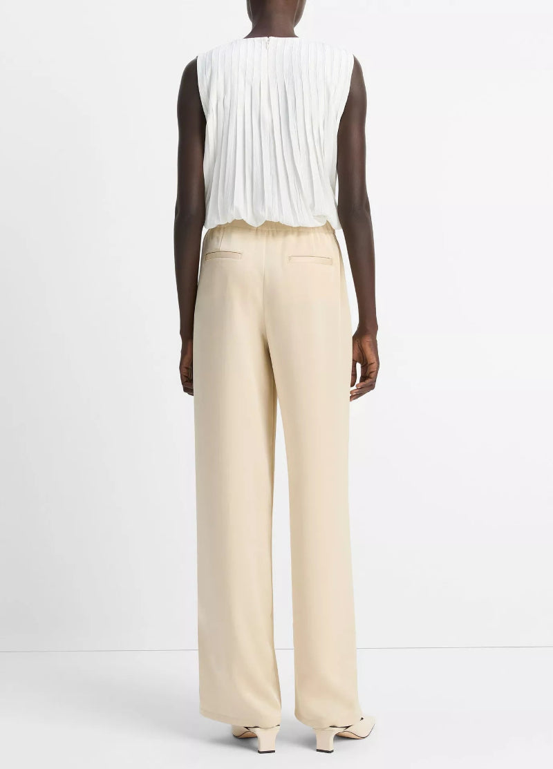 Vince. - Mid Rise Side Strap Pull On Pants in Pale Canyon