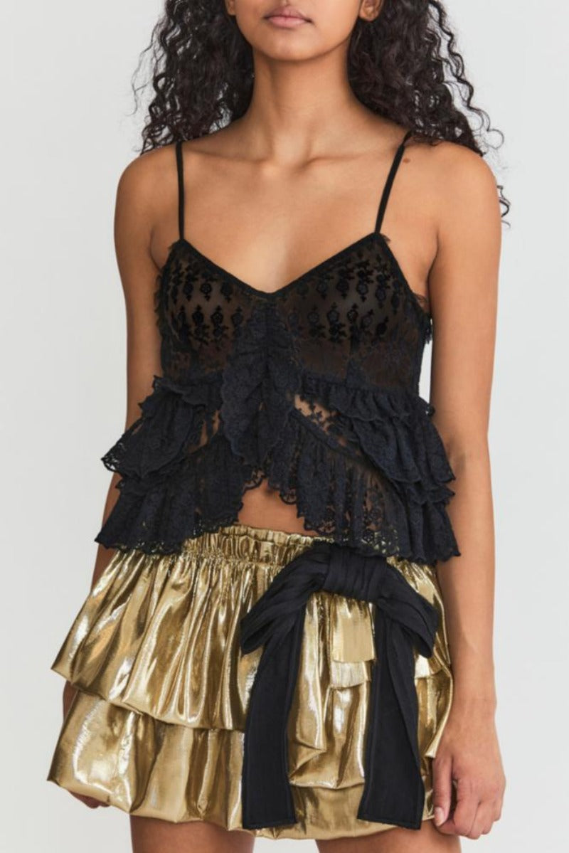 LoveShackFancy - Abbott Top in Black