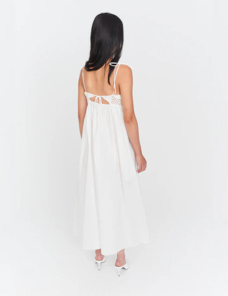 the . garment - Kristen Crochet Dress in White